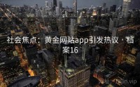 社会焦点：黄金网站app引发热议 · 档案16