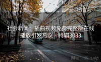社会新闻：插曲视频免费完整版在线播放引发热议 · 特辑3033