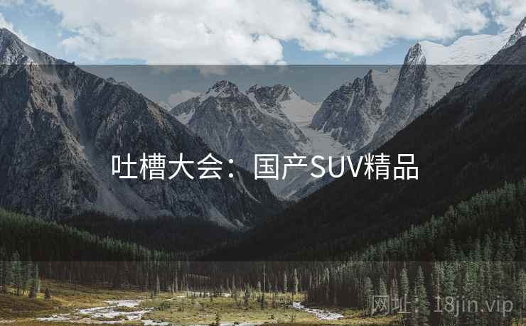 吐槽大会:国产SUV精品 吐槽大会:国产SUV精品