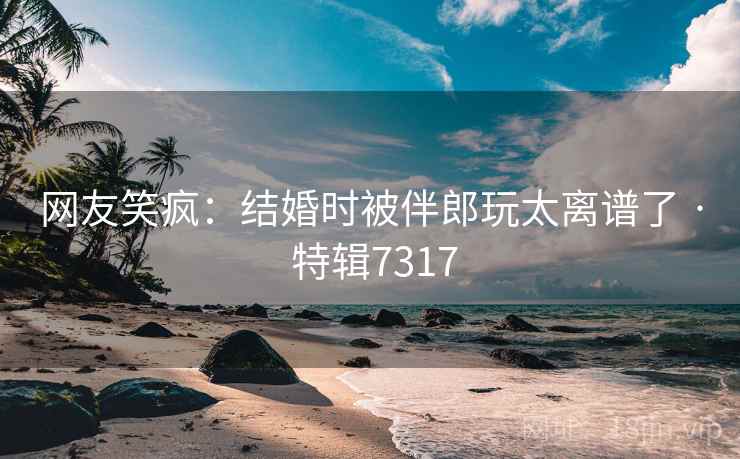 网友笑疯：结婚时被伴郎玩太离谱了 · 特辑7317